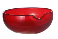 Elsa Peretti, A RED ART GLASS BOWL FOR TIFFANY & CO