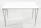 ECLIPSE TABLE FOR FRITZ HANSEN by Arne Jacobsen, Laminate, polished steel and chrome, sold Jun 2021