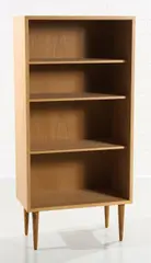 BOOKSHELF FOR KARL ANDERSON SON&S by Borge Mogensen, Oak veneer with four interchangeable shelves, sold Jun 2021