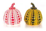 Pumpkins (Yellow & Red) 2013 ceramic (in original boxes) (2) by Yayoi Kusama, 2013, ceramic (in original boxes) (2), sold Nov 2020