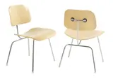 Charles and Ray Eames, PAIR OF 'DCM' CHAIRS FOR HERMAN MILLER