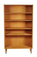 BOOKCASE by Hans J. Wegner, Oak veneer with shelving, sold Sep 2020