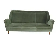 Gio Ponti, SOFA FOR ISA BERGAMO, Original green velvet upholstery