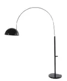 Joe Colombo, '3320/R' ARC FLOOR LAMP FOR OLUCE, Lacquered metal and plated chrome