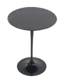 Eero Saarinen, SIDE TABLE, Black marble top on cast aluminium base