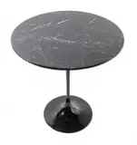 SIDE TABLE by Eero Saarinen, Black marble top on cast aluminium base, sold Jul 2019