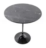 SIDE TABLE by Eero Saarinen, Black marble top on cast aluminium base, sold Jul 2019