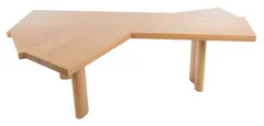 Charlotte Perriand, 511 VENTAGLIO TABLE BY CASSINA, Natural oak, composed of fourteen staves, three leg bases