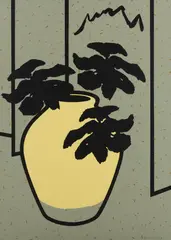 Patrick Caulfield, Cream Glazed Pot silkscreen 72/100, Cream Glazed Pot