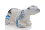 Scott Redford, My Beautiful Polar Bear (Arctic Blue) 2008 glazed ceramic with adhesive designs edition 23/30, 2008, glazed ceramic with adhesive designs