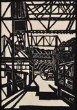The Spit Bridge 1929 book plate 140/250 by Margaret Preston, 1929, sold May 2015