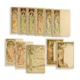 Alphonse Mucha, TEN MOËT & CHANDON MENU CARDS (PLUS COVER)