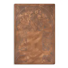 Alphonse Mucha, MENU - LA JOURNÉE SARAH BERNHARDT 8 DÉCEMBRE 1896 COPPER PLATE MATRIX AND LITHOGRAPH, 1896