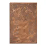 Alphonse Mucha, MENU - LA JOURNÉE SARAH BERNHARDT 8 DÉCEMBRE 1896 COPPER PLATE MATRIX AND LITHOGRAPH
