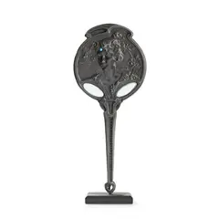 Georges Flamand, FIGURAL HAND-MIRROR, mirrored glass
