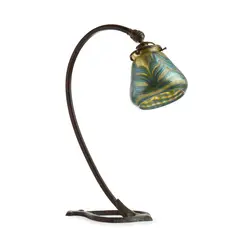 Loetz, PHÄNOMEN TABLE LAMP, iridescent glass