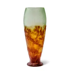 Émile Gallé, ALGUES CAMEO GLASS VASE, overlaid and acid-etched glass