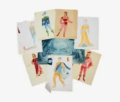 William 'Billy' Chappell, FOLIO OF COSTUME AND BACKDROP DESIGNS FOR OPERA, THEATRE AND BALLET
