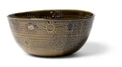Siddig El Nigoumi, LARGE BOWL,1973, 1973, stoneware with slip-trailed decoration