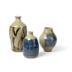William Plumptre, THREE VASES, stoneware