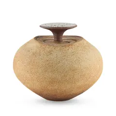 Waistel Cooper, APPLE FORM VASE, 1970s, stoneware