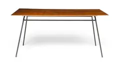 Robin Day, TABLE, DESIGNED 1952, 1952, walnut and enamelled metal
