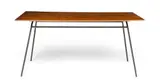 Robin Day, TABLE, DESIGNED 1952, 1952, walnut and enamelled metal
