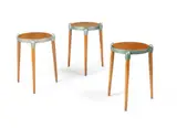 Gerald Summers, THREE 'TV-T' STACKING TABLES, DESIGNED 1953, 1953, cast aluminium