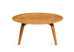 Charles and Ray Eames, 'CTW-3' TABLE, bent plywood