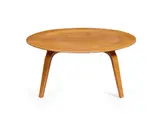 'CTW-3' TABLE by Charles and Ray Eames, bent plywood, sold May 2026