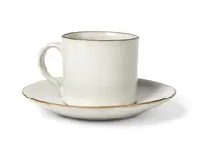 CUP & SAUCER by Lucie Rie, stoneware, sold May 2026