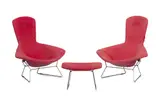 Harry Bertoia, PAIR OF 'BIRD' CHAIRS AND AN OTTOMAN, DESIGNED 1952