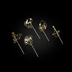 Wendy Ramshaw, FIVE GOLD PINS, 2009, 2009