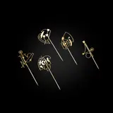 Wendy Ramshaw, FIVE GOLD PINS, 2009, 2009