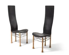 John Makepeace, PAIR OF CHAIRS, 1980s, limed oak
