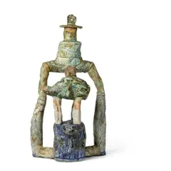 Angus Suttie, SCULPTURE IN THE FORM OF A TEAPOT, glazed earthenware