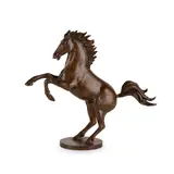 Laurence Broderick, REARING HORSE, patinated bronze