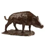 Laurence Broderick, WILD BOAR, patinated bronze