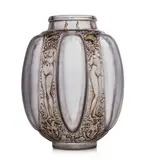 SIX FIGURINES ET MASQUES VASE, NO. 886 by René Lalique, sold Apr 2026