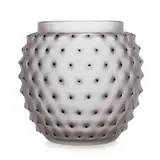 René Lalique, CACTUS VASE, NO. 1089, frosted and black enamelled
