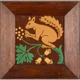 Augustus Welby Northmore Pugin, FRAMED TILE, circa 1860, 1860, glazed earthenware