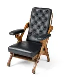 Charles Bevan, REFORMED GOTHIC ADJUSTABLE ARMCHAIR, CIRCA 1870, 1870, oak