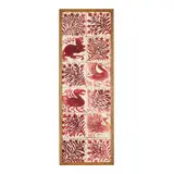 William De Morgan, RUBY LUSTRE TWELVE-TILE PANEL, CIRCA 1885, 1885, glazed earthenware with ruby lustre