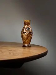 FACES VASE, 1884 by Martin Brothers, 1884, glazed stoneware, sold Apr 2026