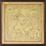 John Moyr Smith, 'THE JOLLY BEGGARS' WALL CLOCK, CIRCA 1890, 1890, brass