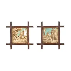 John Moyr Smith, TWO 'PILGRIM'S PROGRESS' FRAMED TILES, CIRCA 1880, 1880