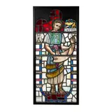 Douglas Hamilton, 'DANIEL', painted and leaded glass panel
