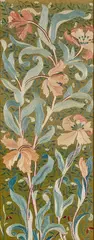 John Henry Dearle, ‘PARROT TULIP’ EMBROIDERED PANEL, CIRCA 1890, 1890