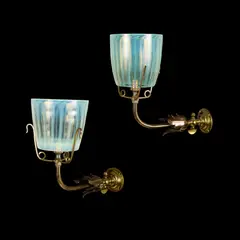 William Arthur Smith Benson, PAIR OF WALL SCONCES, CIRCA 1900, 1900, brass