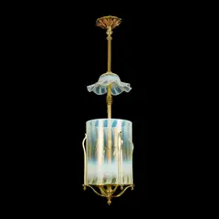 William Arthur Smith Benson, LARGE ARTS & CRAFTS LANTERN, CIRCA 1900, 1900, brass